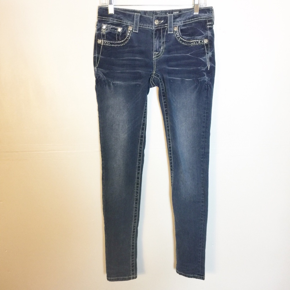 Miss Me Super Stretch Slim Medium Wash Jeggings